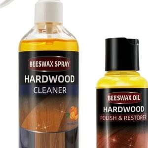 Beeswax Hardwood Cleaner & Polish Set (2-Piece Kit)